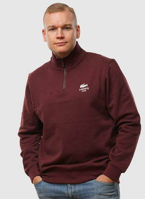 Half Zip Paris Sweatshirt  - Expresso