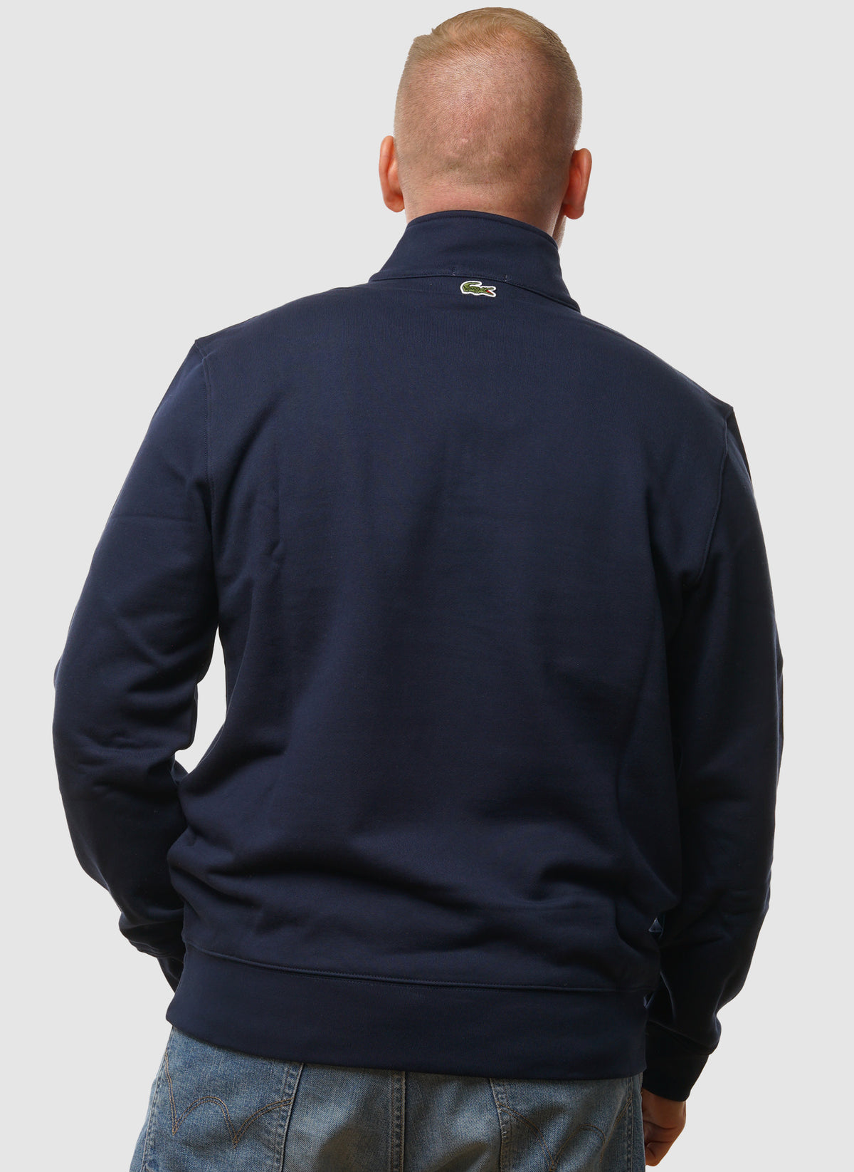 Half Zip Paris Sweatshirt  - Navy Blue