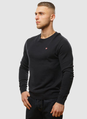 Damavand Crew Neck Jumper - Black