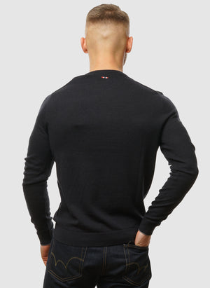 Damavand Crew Neck Jumper - Black