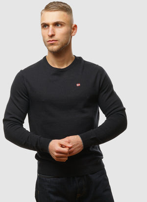 Damavand Crew Neck Jumper - Black