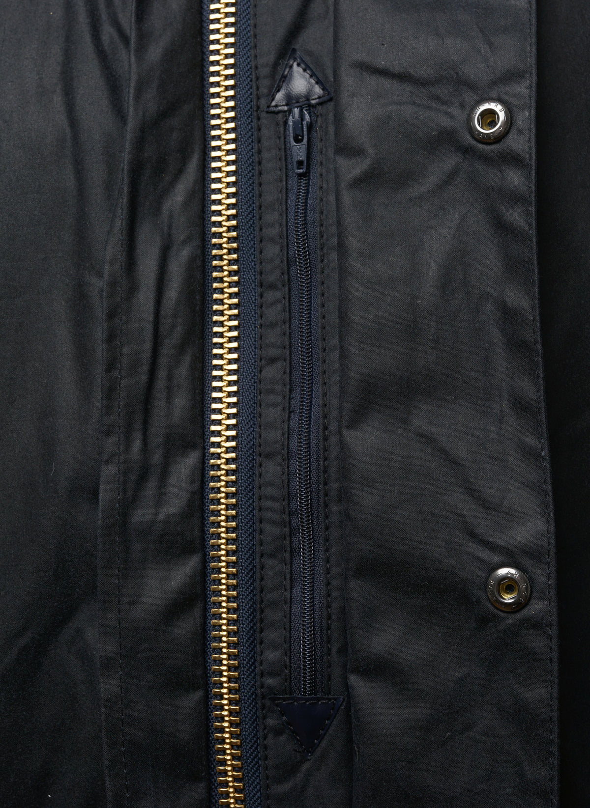 Border Waxed Jacket - Navy