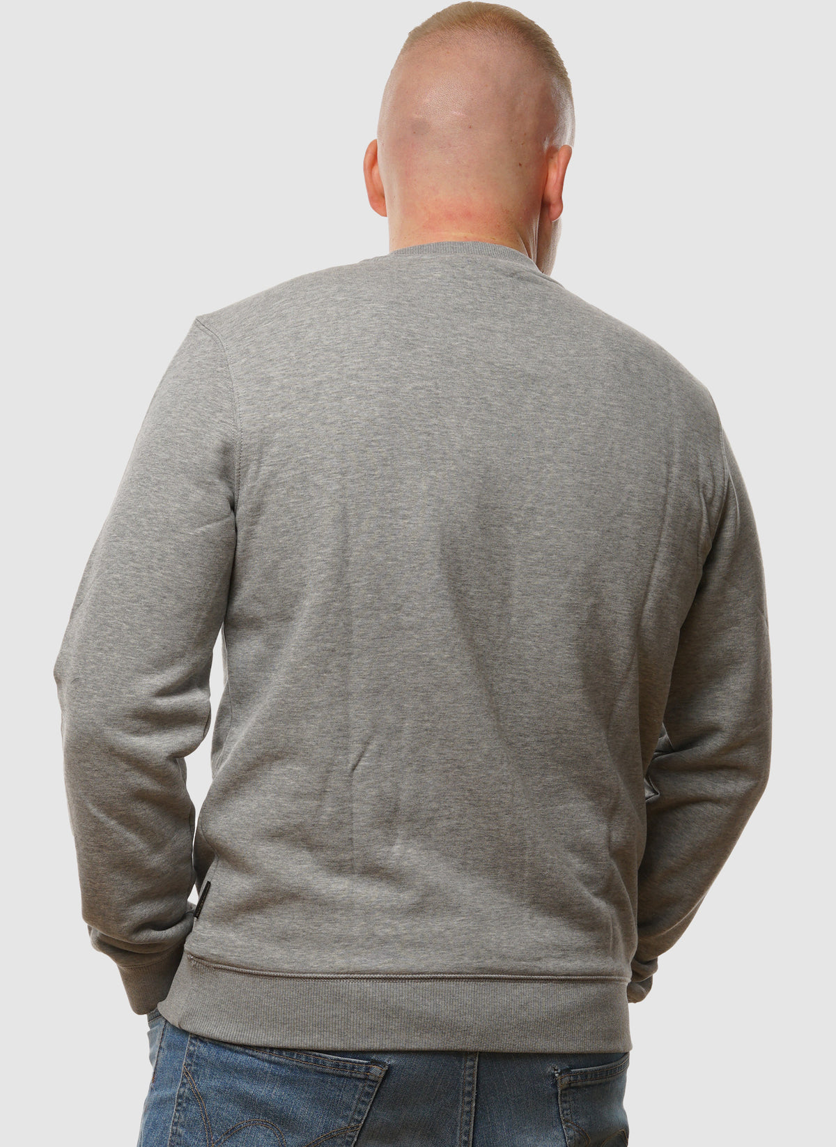 B-Kasba Crew Neck - Mid Grey Marl