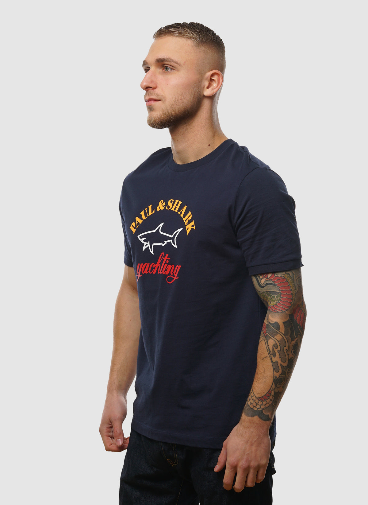 Shark Logo T-Shirt - Navy