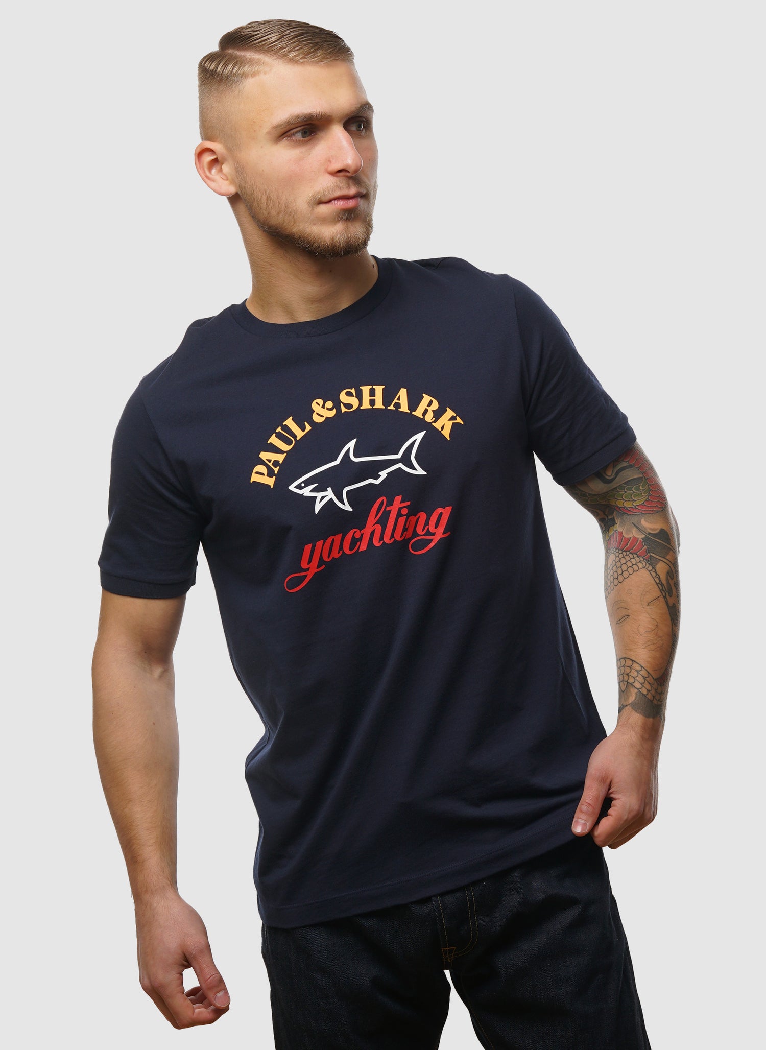 Shark Logo T-Shirt - Navy