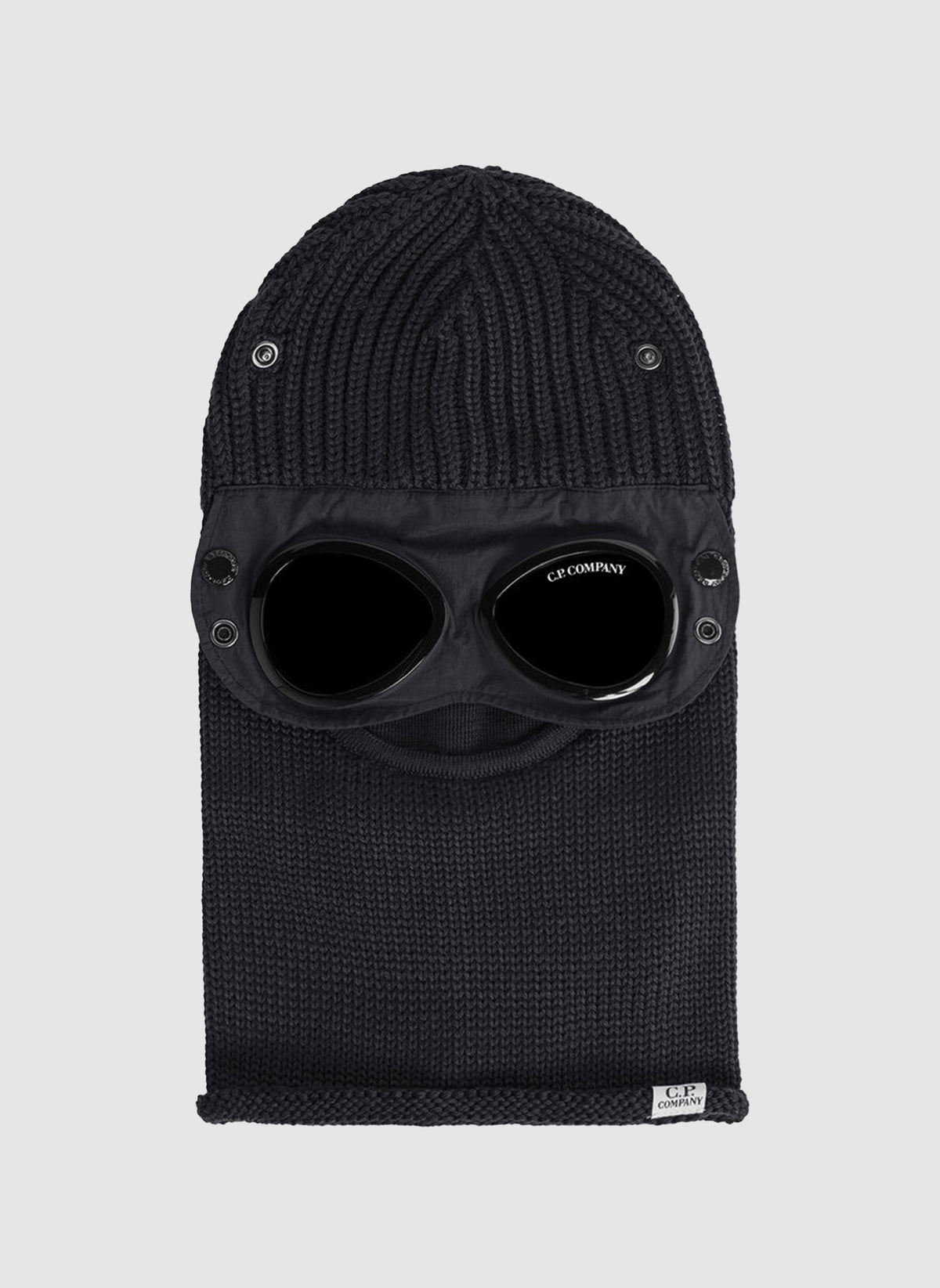 Merino Wool Goggle Balaclava - Black