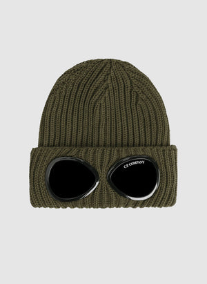 Extra Fine Merino Wool Goggle Beanie - Ivy Green