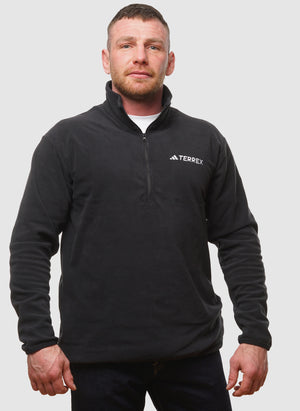 Multi Essentials 1/2 Zip Fleece - Black