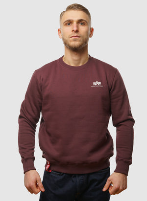 Basic Small Logo Sweatshirt - Deep Maroon