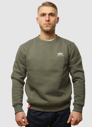 Basic Small Logo Sweatshirt - Dark Olive