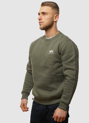 Basic Small Logo Sweatshirt - Dark Olive