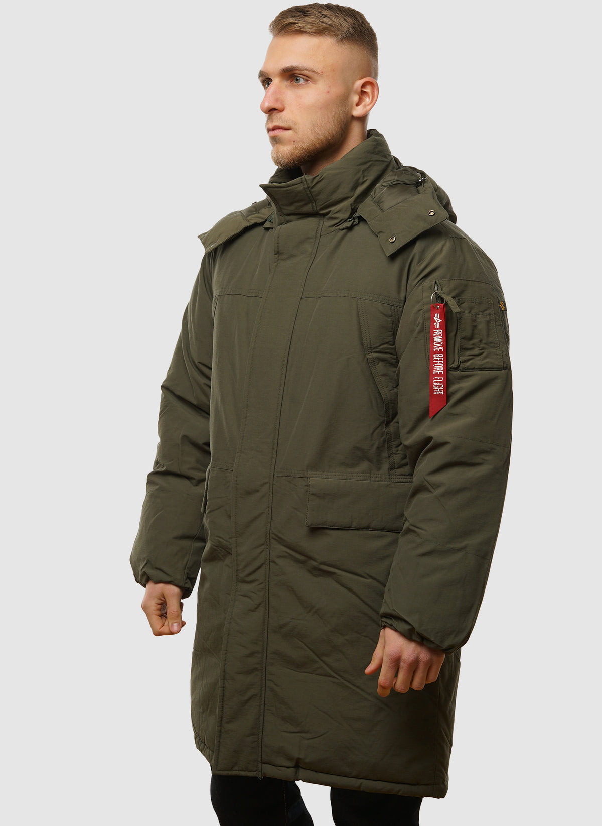 Puffer Parker Jacket - Dark Olive