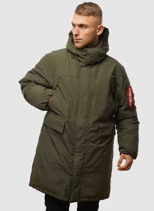 Puffer Parker Jacket - Dark Olive