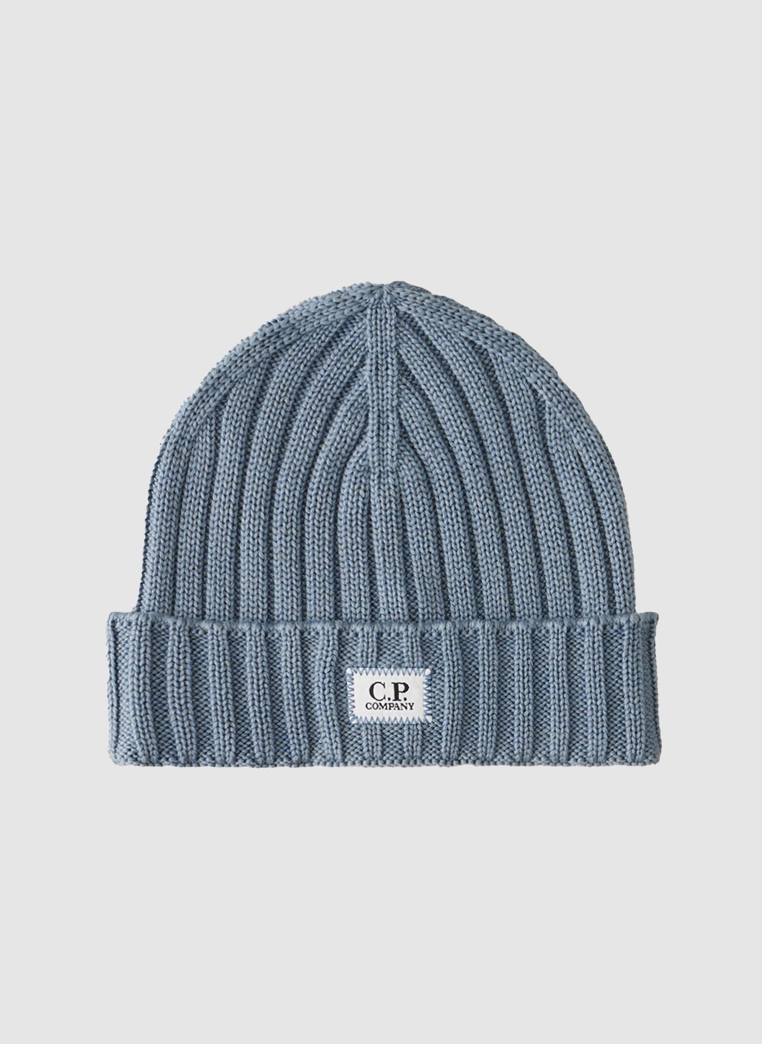 Extra Fine Merino Wool Logo Beanie - Flint Stone