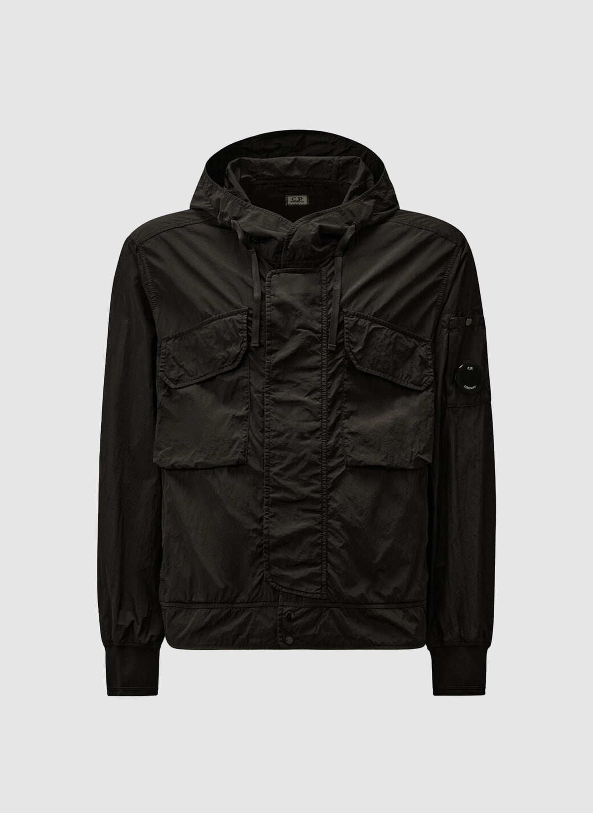 Chrome-R Lens Hooded Jacket - Black