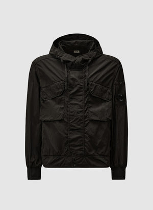 Chrome-R Lens Hooded Jacket - Black