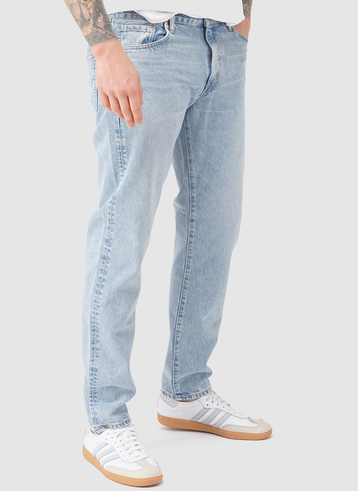 Regular Tapered Stretched Denim - Light Used