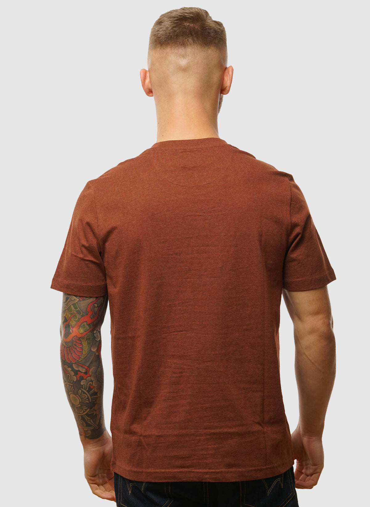 Danny Regular T-Shirt - Dark Teak Marl