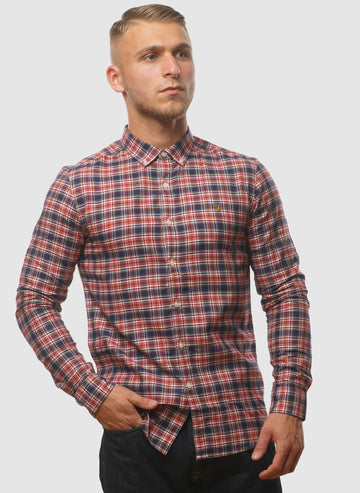 Fraser Check Hemd - Clay Red