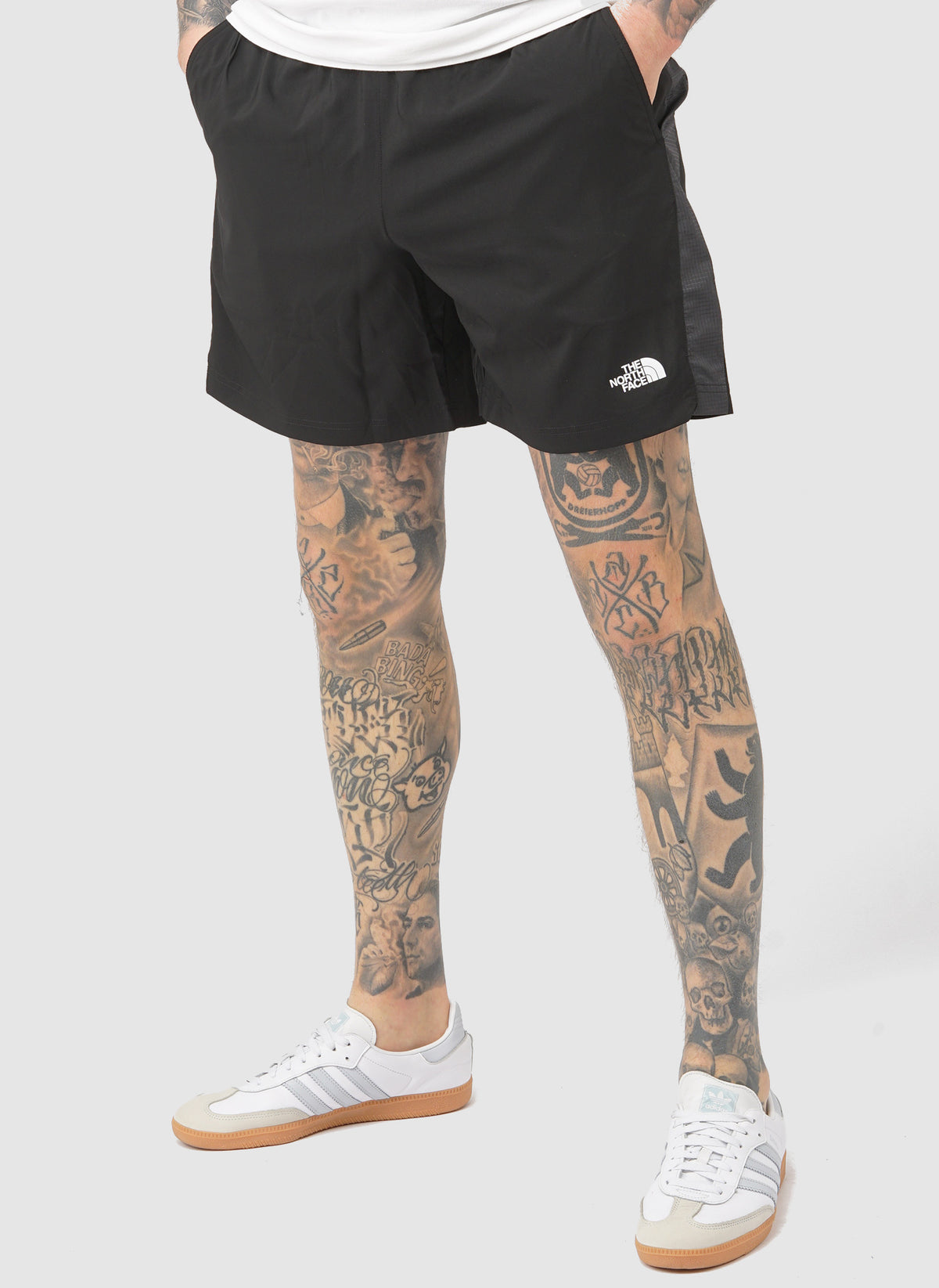 Color Block Shorts - Black/Asphalt Grey