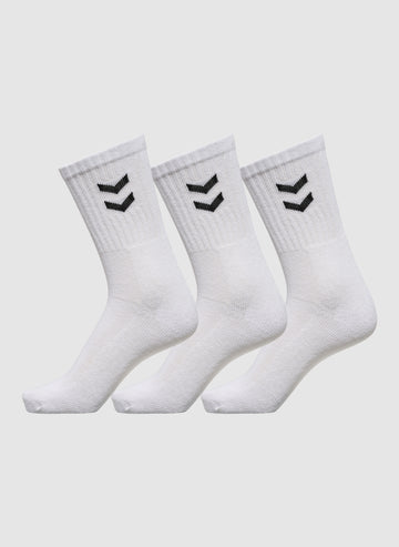 3-Pack Basic Socks - White