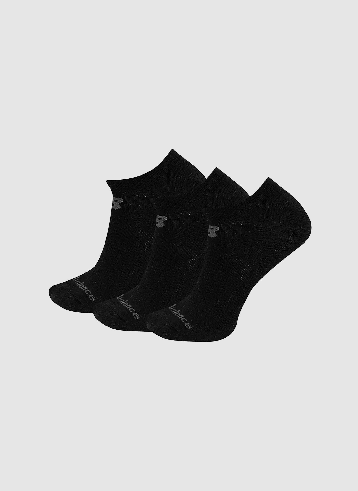 Performance No Show Socks 3 Pack - Black