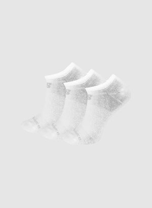 Performance No Show Socks 3 Pack - White