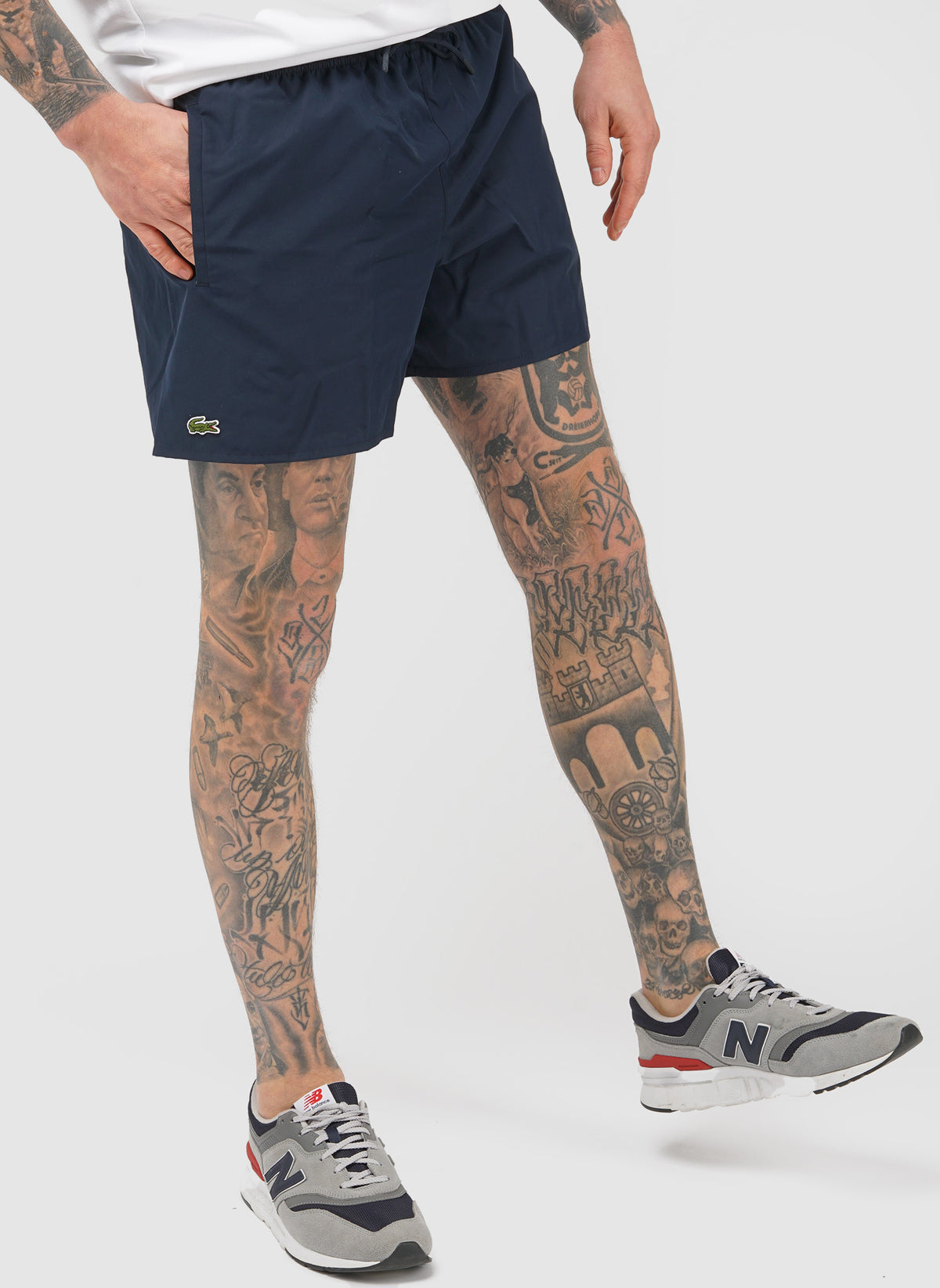 Badeshorts - Navy/Green