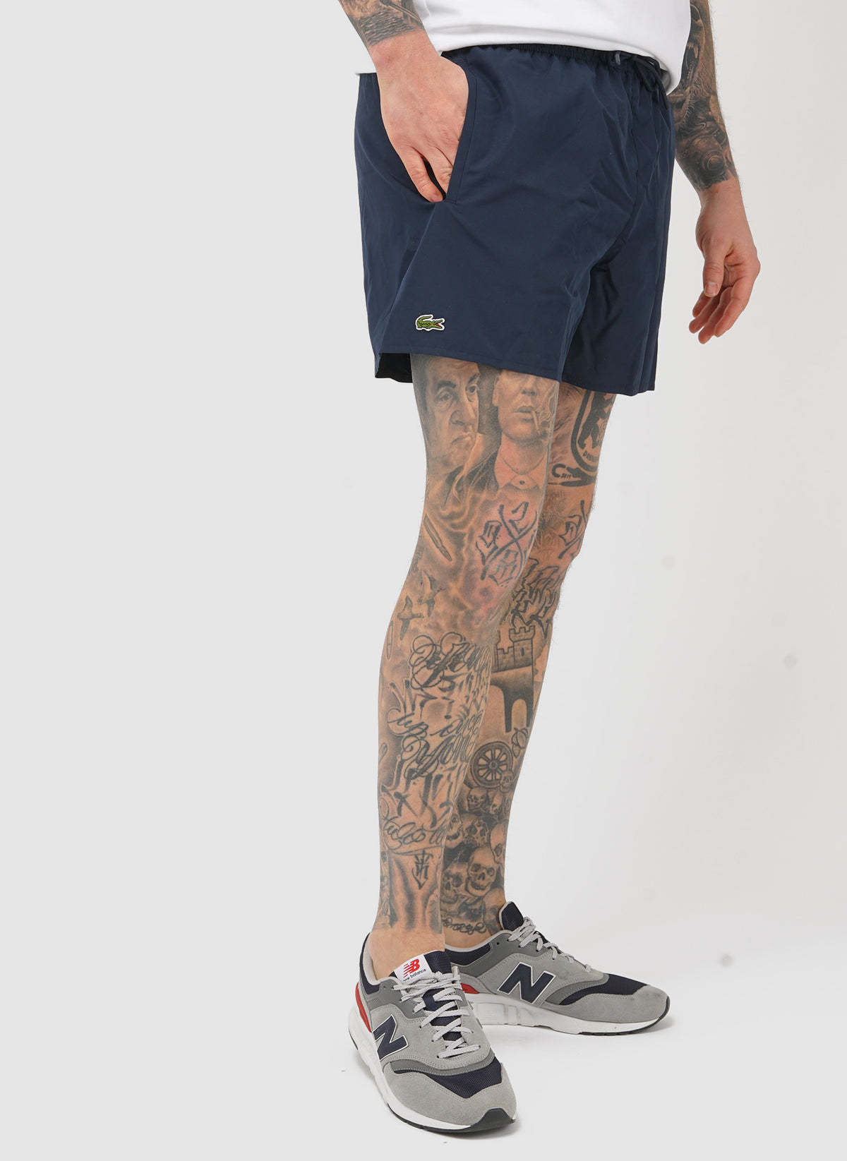 Badeshorts - Navy/Green