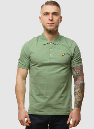 Plain Poloshirt - Smoke Green