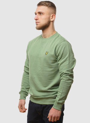 Crew Neck Sweatshirt - Smoke Green