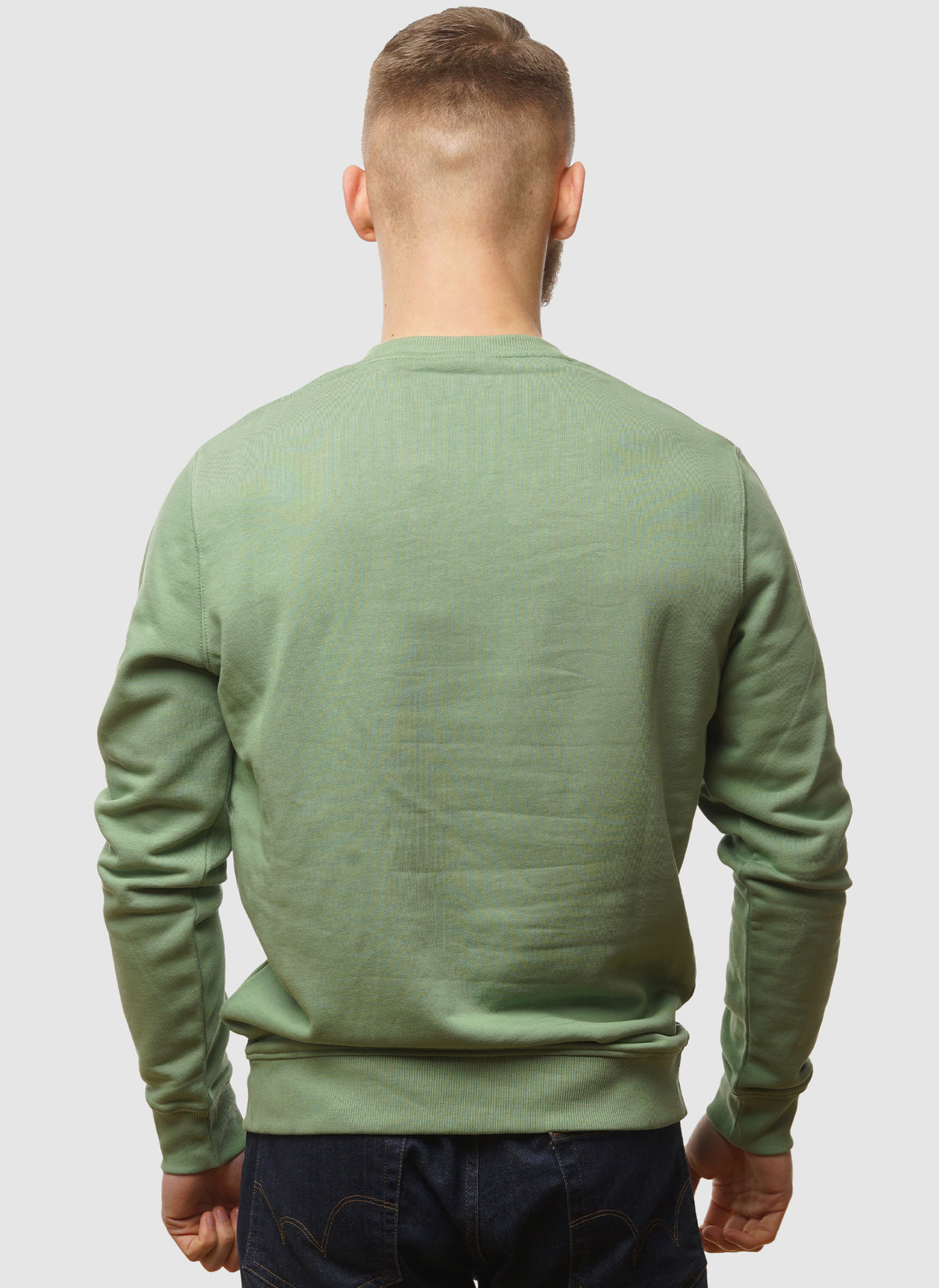 Crew Neck Sweatshirt - Smoke Green