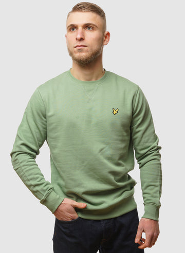 Crew Neck Sweatshirt - Smoke Green