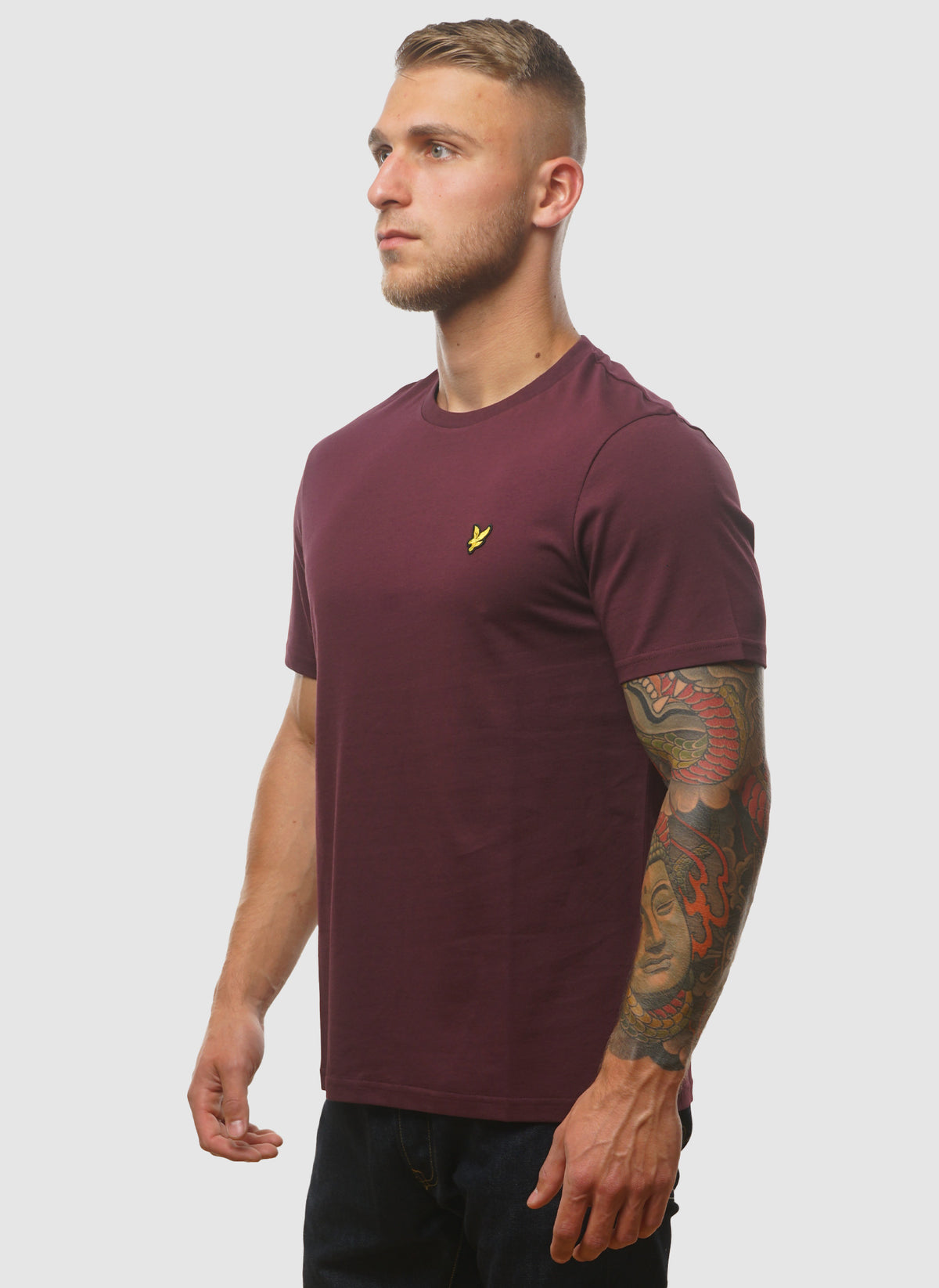 Plain T-Shirt - Burgundy