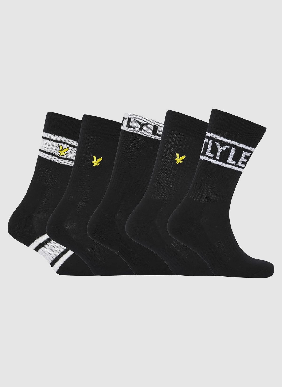 Five Pack Montrose Socks - Black