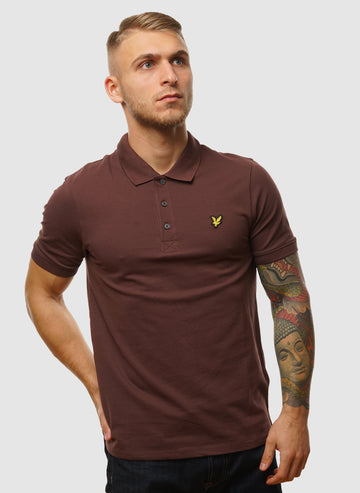 Plain Poloshirt - Deep Mahogany