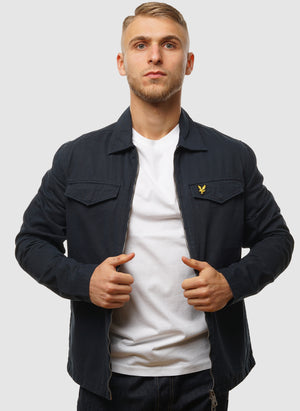 Cotton Overshirt - Dark Navy