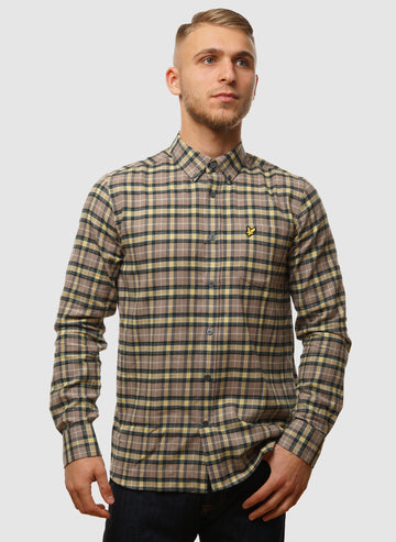 Check Flannel Hemd - Argyle Teal