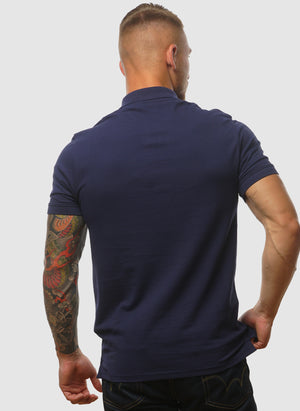 Plain Poloshirt - Navy