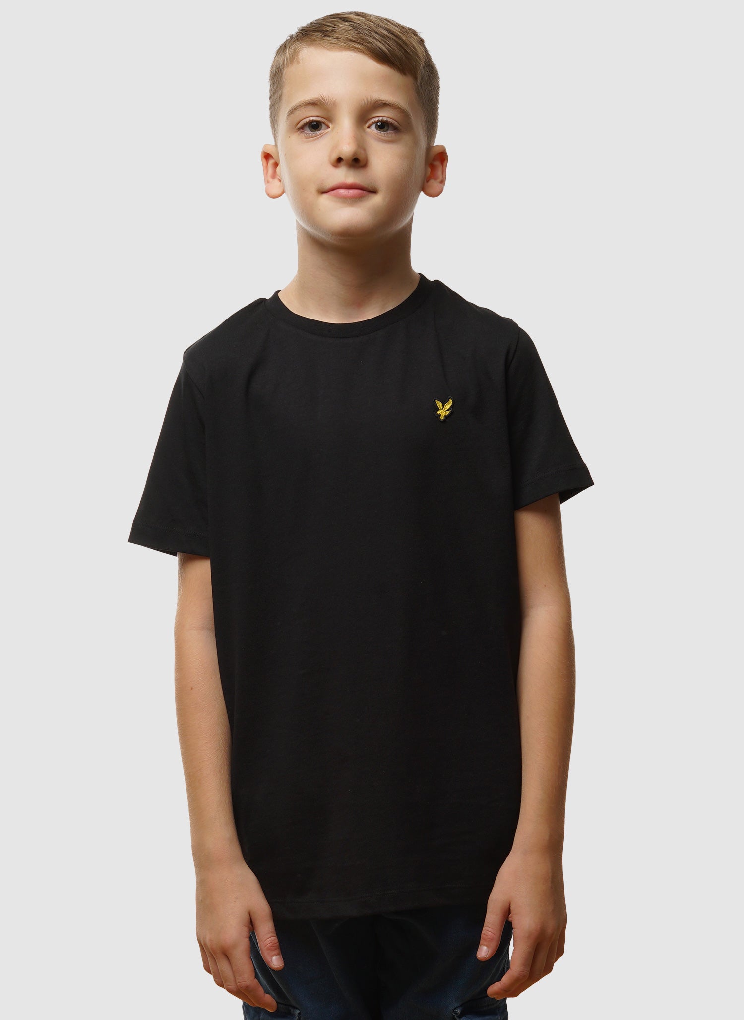 Kids Plain T-Shirt - Jet Black