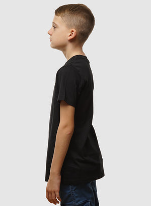 Kids Plain T-Shirt - Jet Black