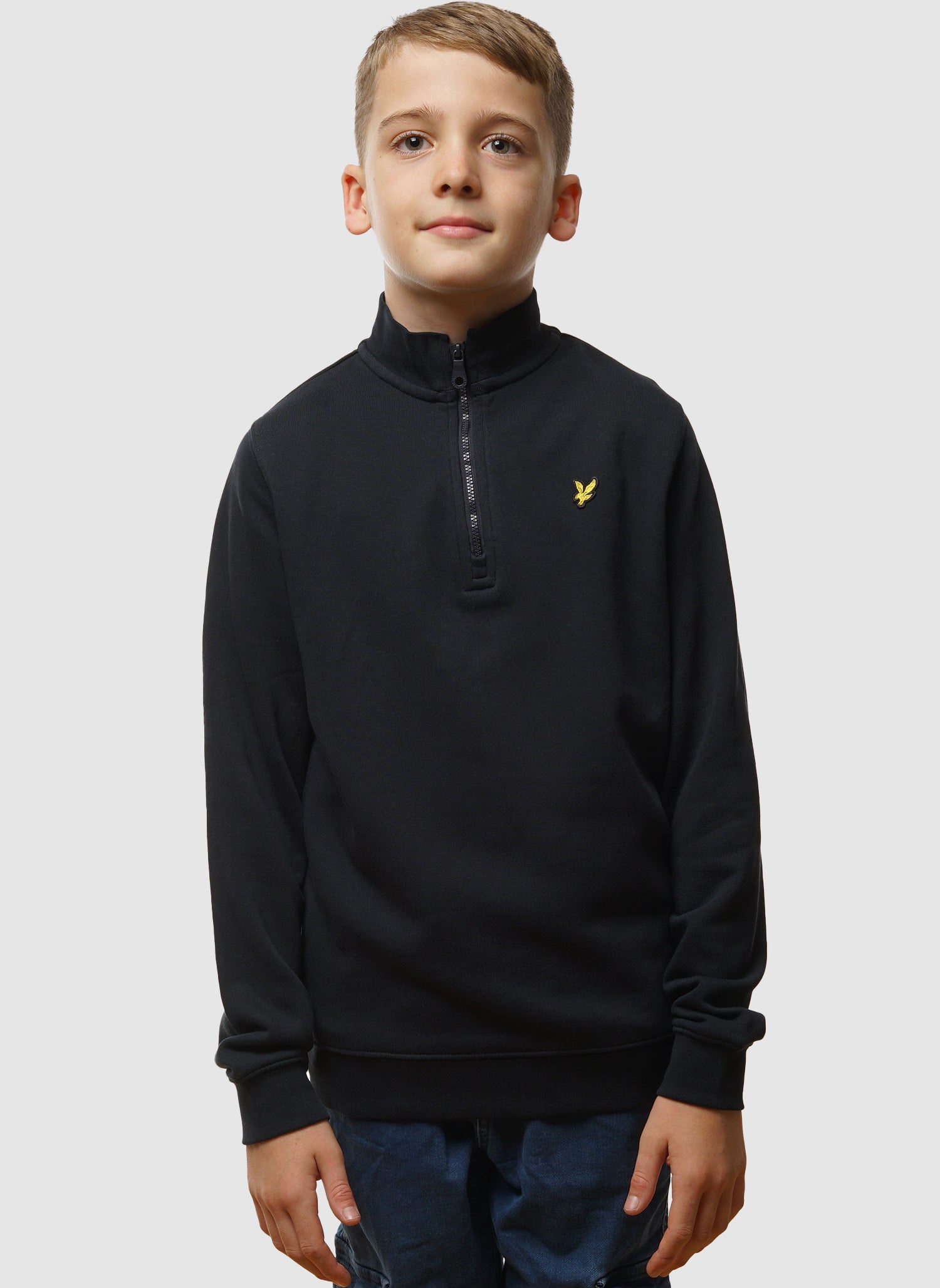 Kids Quarter Zip Pullover - Dark Navy