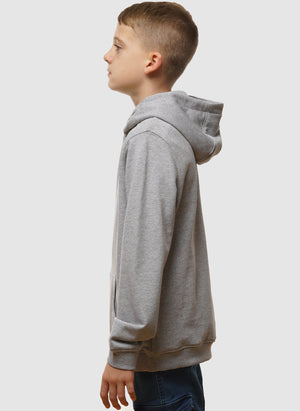 Kids Pullover Hoodie - Light Grey Marl