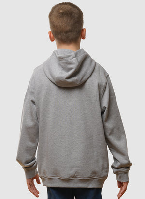 Kids Pullover Hoodie - Light Grey Marl