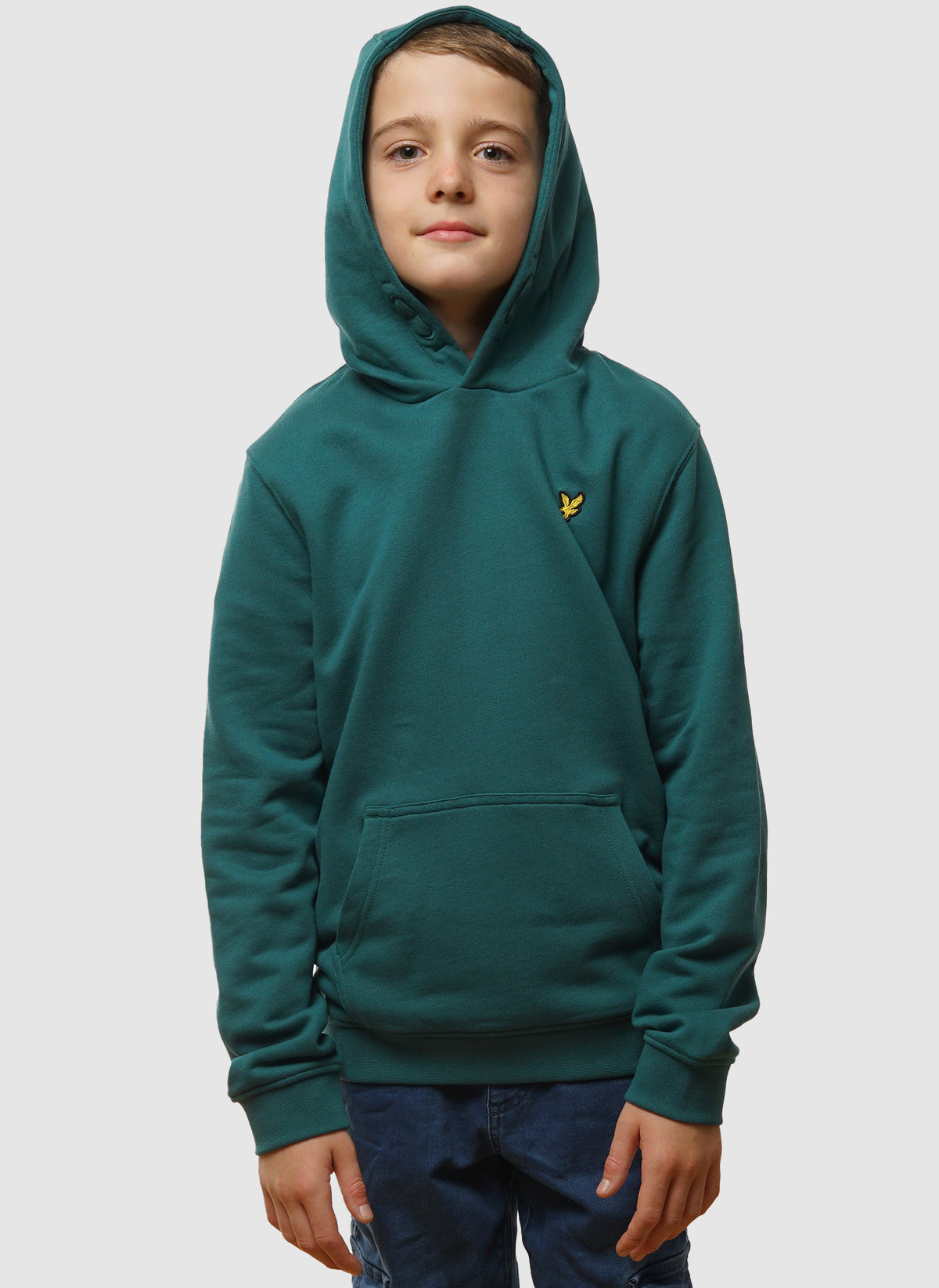 Kids Pullover Hoodie - Deep Emerald