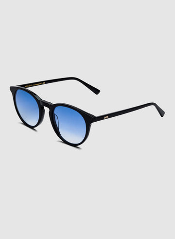 New Depp Sunglasses - Black/Gradient Blue