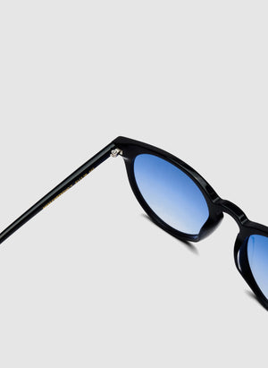 New Depp Sunglasses - Black/Gradient Blue