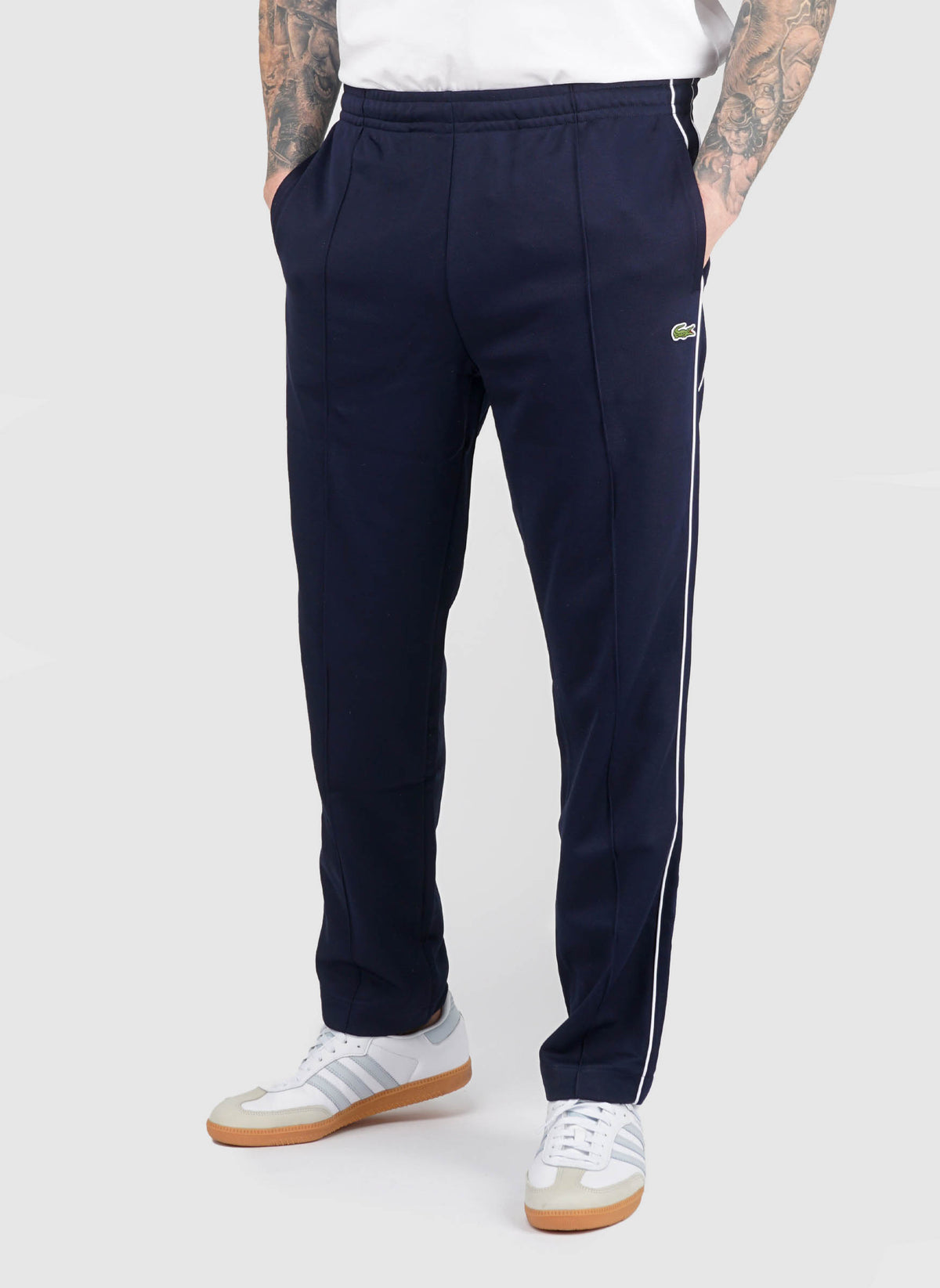 Contrast Line Trackpants - Navy