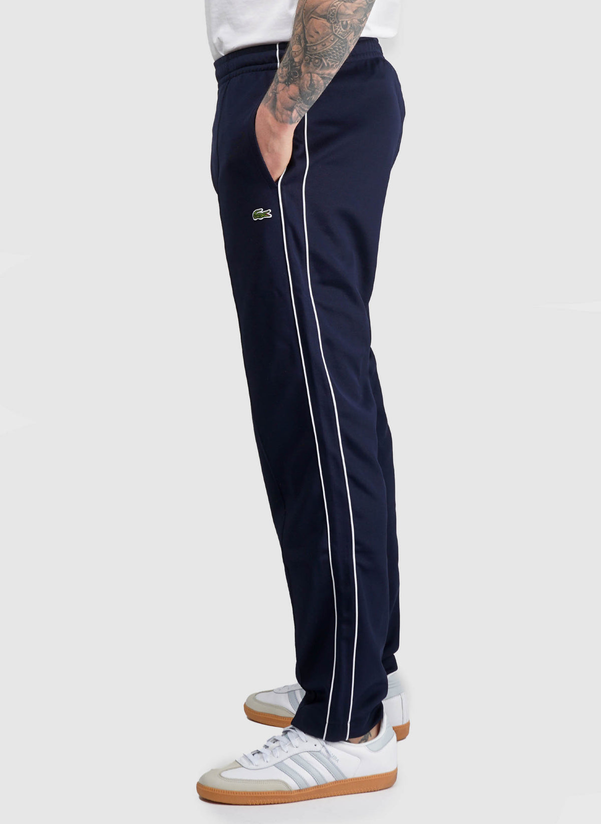 Contrast Line Trackpants - Navy