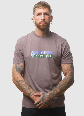 3D Logo Jersey T-Shirt - Purple Dove